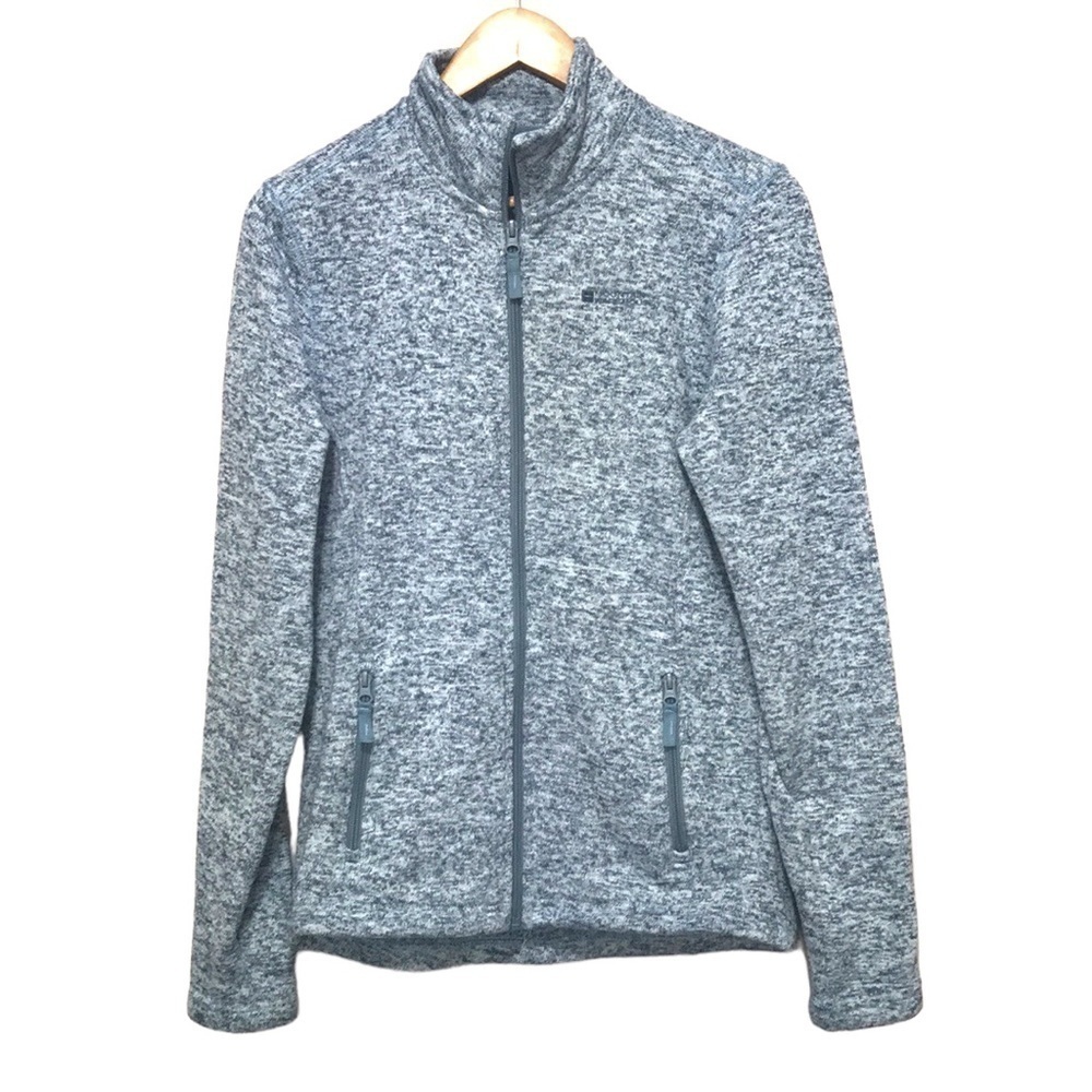 MOUNTAIN Warehouse Idris full zip Womens Fleece Jacket light blue size 12